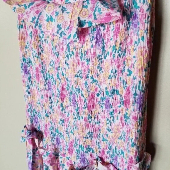 Abel the Label Pink Purple Floral Romance Off the Shoulder Maxi Dress XS - Picture 5 of 14